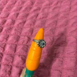 Gold and Blue Gemstone Ring